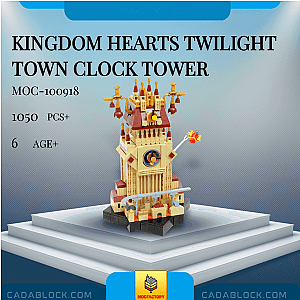 MOC Factory 100918 Kingdom Hearts Twilight Town Clock Tower Movies and Games