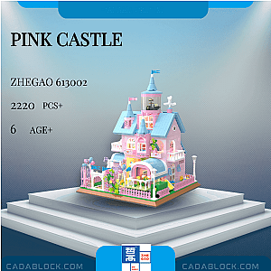 ZHEGAO 613002 Pink Castle Creator Expert