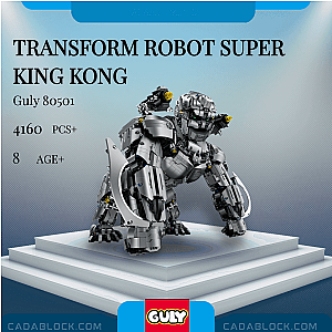 GULY 80501 Transform Robot Super King Kong Movies and Games