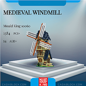 MOULD KING 10060 Medieval Windmill Creator Expert