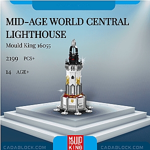 MOULD KING 16055 MID-AGE WORLD Central Lighthouse Creator Expert