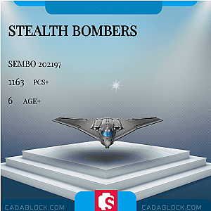 SEMBO 202197 Stealth Bombers Military