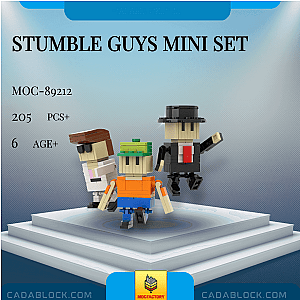 MOC Factory 89212 Stumble Guys Mini Set Movies and Games