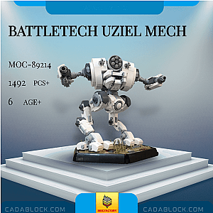 MOC Factory 89214 BattleTech Uziel Mech Movies and Games