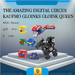 MOC Factory 89200 The Amazing Digital Circus Kaufmo Gloinks Gloink Queen Movies and Games