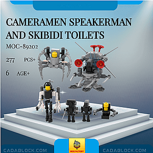 MOC Factory 89202 Cameramen Speakerman and Skibidi Toilets Movies and Games