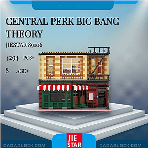 JIESTAR 89106 Central Perk Big Bang Theory Modular Building