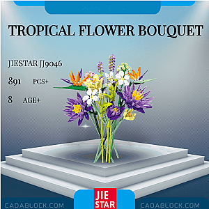 JIESTAR JJ9046 Tropical Flower Bouquet Creator Expert