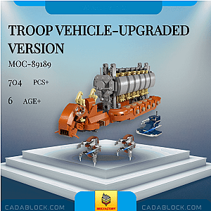 MOC Factory 89189 Troop Vehicle-Upgraded Version Technician