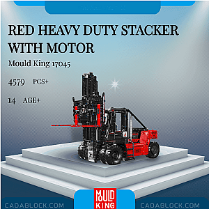 MOULD KING 17045 Red Heavy Duty Stacker With Motor Technician