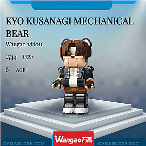 Wangao 188016 Kyo Kusanagi Mechanical Bear Creator Expert