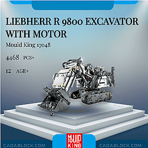 MOULD KING 17048 Liebherr R 9800 Excavator With Motor Technician