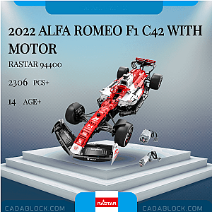 Rastar 94400 2022 Alfa Romeo F1 C42 With Motor Technician