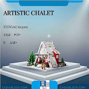 ZHEGAO 613001 Artistic Chalet Creator Expert