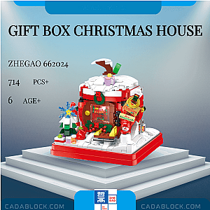 ZHEGAO 662024 Gift Box Christmas House Creator Expert