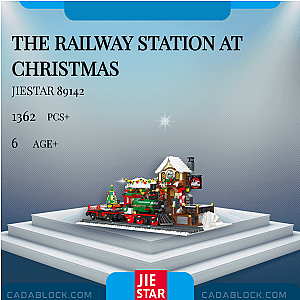 JIESTAR 89142 The Railway Station At Christmas Creator Expert