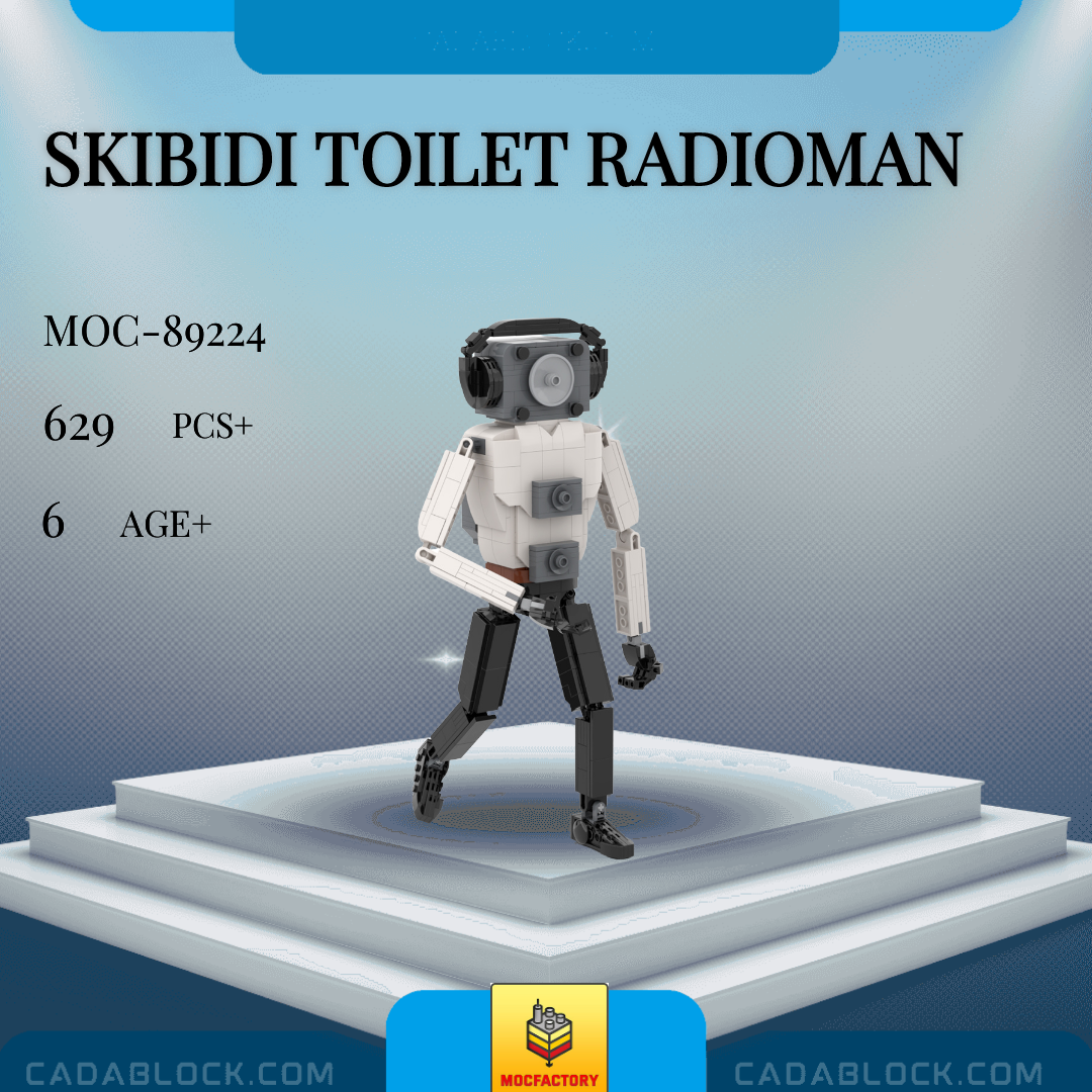 MOC Factory 89224 Skibidi Toilet Radioman Movies and Games | CADA Block ...