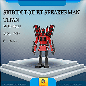 MOC Factory 89225 Skibidi Toilet Speakerman Titan Movies and Games