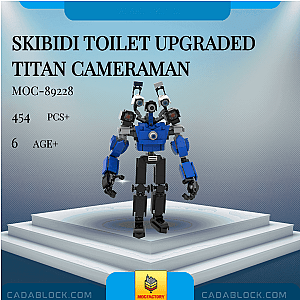 MOC Factory 89228 Skibidi Toilet Upgraded Titan Cameraman Movies and Games