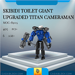 MOC Factory 89215 Skibidi Toilet Giant Upgraded Titan Cameraman Movies and Games