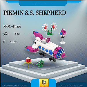 MOC Factory 89216 Pikmin S.S. Shepherd Movies and Games