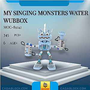 MOC Factory 89247 My Singing Monsters Water Wubbox Movies and Games