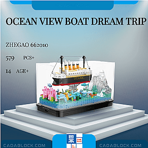 ZHEGAO 662010 Ocean View Boat Dream Trip Creator Expert