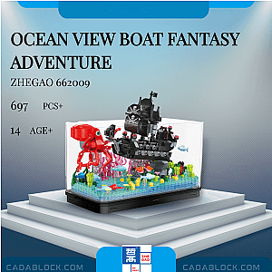 ZHEGAO 662009 Ocean View Boat Fantasy Adventure Creator Expert