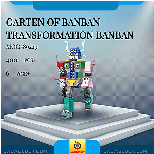 MOC Factory 89229 Garten of Banban Transformation Banban Movies and Games