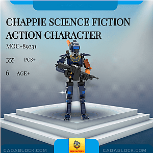 MOC Factory 89231 Chappie Science Fiction Action Character Movies and Games