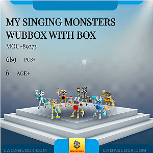 MOC Factory 89273 My Singing Monsters Wubbox with box Movies and Games