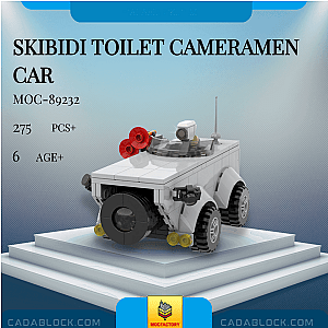 MOC Factory 89232 Skibidi Toilet Cameramen Car Movies and Games