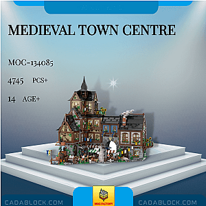 MOC Factory 134085 Medieval Town Centre Modular Building