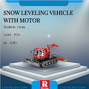 REOBRIX 22019 Snow Leveling Vehicle With Motor Technician