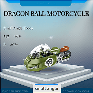 Small Angle JD006 Dragon Ball Motorcycle Creator Expert