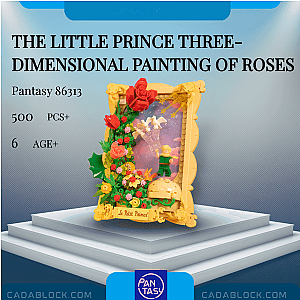 Pantasy 86313 The Little Prince Three-dimensional Painting Of Roses Creator Expert