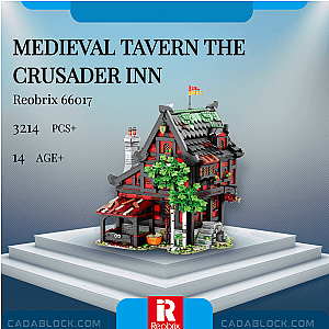 REOBRIX 66017 Medieval Tavern The Crusader Inn Modular Building