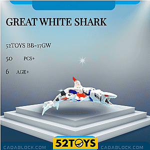 52TOYS BB-17GW Great White Shark Creator Expert