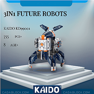 KAIDO KD99001 3IN1 Future Robots Creator Expert