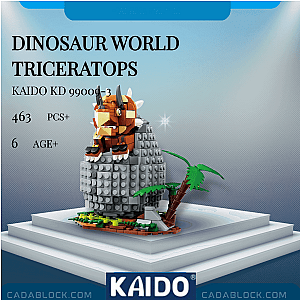 KAIDO KD 99009-3 Dinosaur World Triceratops Creator Expert