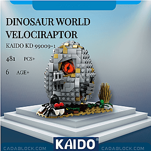 KAIDO KD 99009-1 Dinosaur World Velociraptor Creator Expert