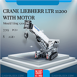 MOULD KING 17002 Crane Liebherr LTR 11200 With Motor Technician