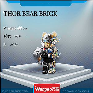 Wangao 188011 Thor Bear Brick Creator Expert