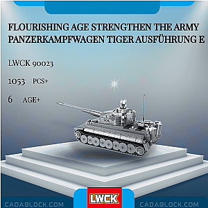 LWCK 90023 Flourishing Age Strengthen The Army Panzerkampfwagen Tiger Ausführung E Military