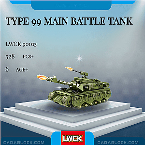 LWCK 90013 TYPE 99 Main Battle Tank Military