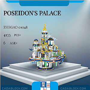 ZHEGAO 01048 Poseidon's Palace Creator Expert