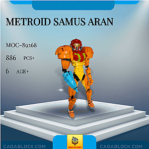 MOC Factory 89268 Metroid Samus Aran Movies and Games