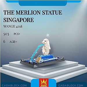 WANGE 4218 The Merlion Statue Singapore Creator Expert