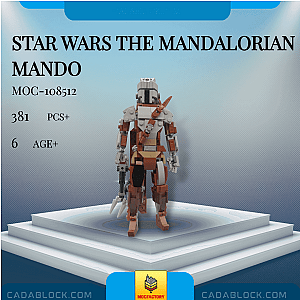 MOC Factory 108512 Star Wars The Mandalorian Mando Star Wars