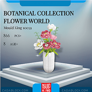 MOULD KING 10059 Botanical Collection Flower World Creator Expert